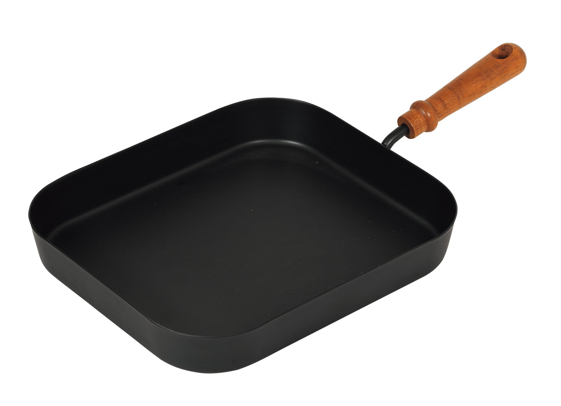 Amazon｜パール金属 グリルパン 21×24cm 角型 片手 鉄製 冷凍餃子12個